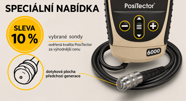 Skladové sondy pro PosiTector 6000 se slevou 10 %