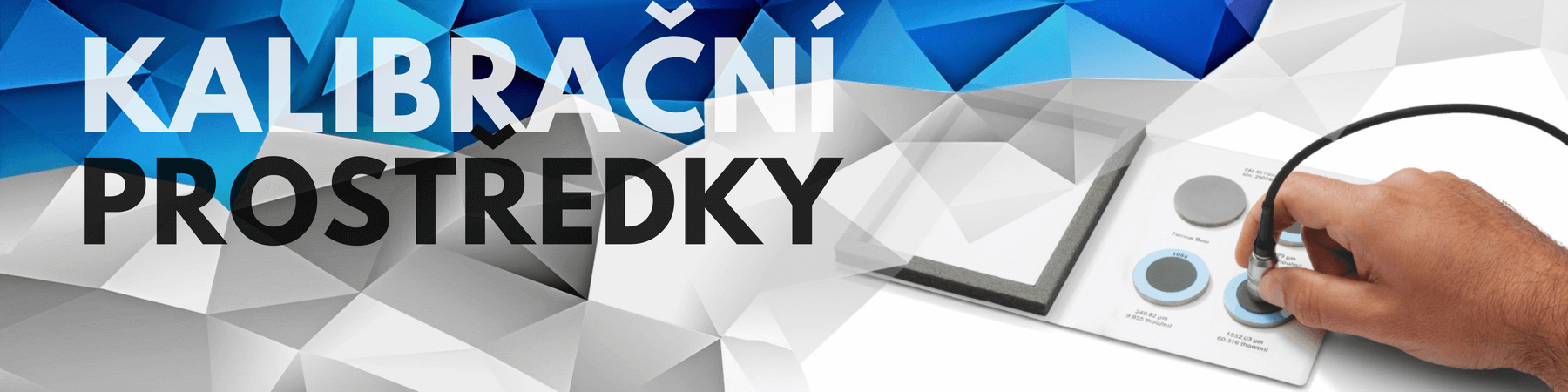 Banner kategorie s kalibračními prostředky a standardy