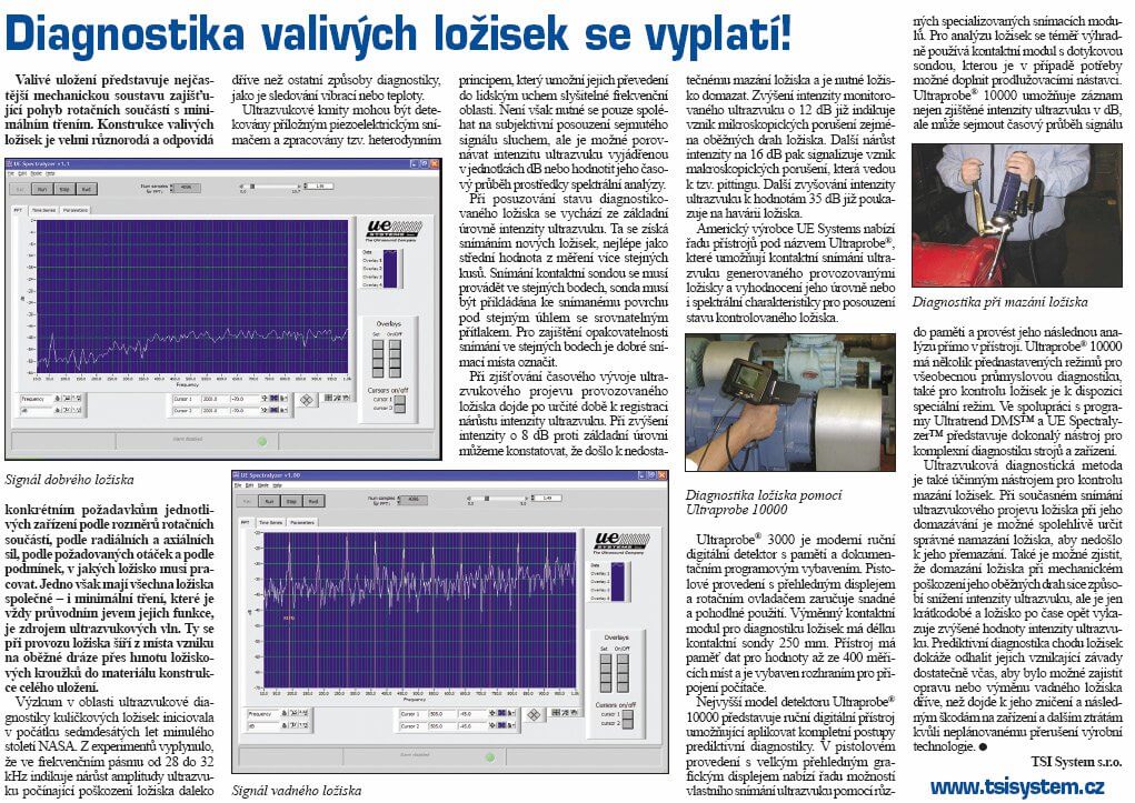 2009 Diagnostika valivých ložisek se vyplatí
