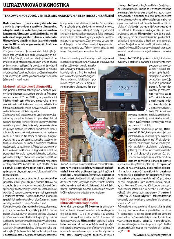 Ultrazvuková diagnostika tlakových rozvodů, ventilů, mechanických a elektrických zařízení
TECH Magazín, č. 3, 2011