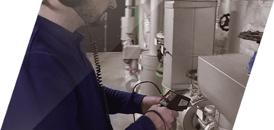 Práce s přístrojem Ultraprobe 100 v použití
