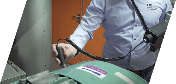 Práce s přístrojem Ultraprobe 10000 v použití
